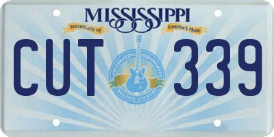 MS license plate CUT339