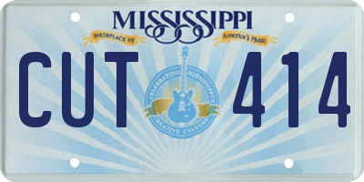 MS license plate CUT414