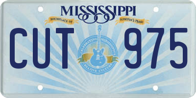 MS license plate CUT975