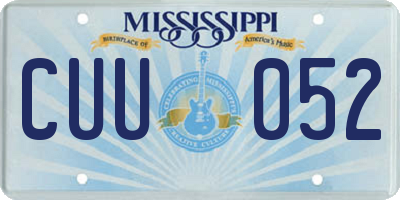 MS license plate CUU052