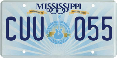 MS license plate CUU055