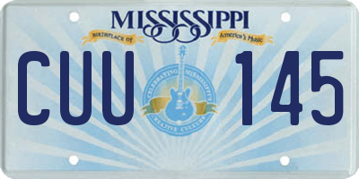 MS license plate CUU145