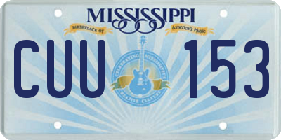 MS license plate CUU153