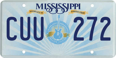 MS license plate CUU272