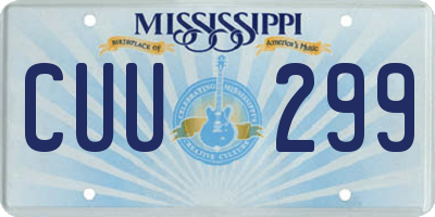 MS license plate CUU299