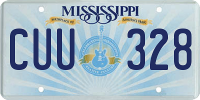 MS license plate CUU328