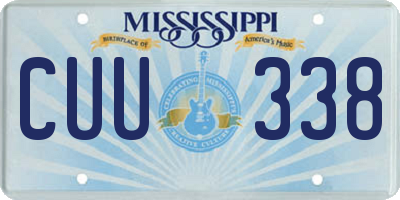 MS license plate CUU338