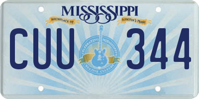 MS license plate CUU344