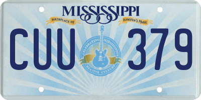 MS license plate CUU379