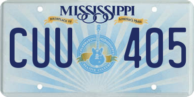 MS license plate CUU405