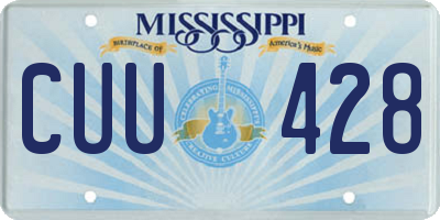 MS license plate CUU428