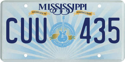 MS license plate CUU435