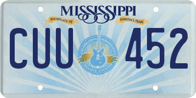 MS license plate CUU452