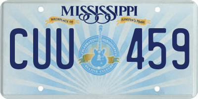 MS license plate CUU459