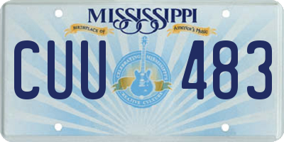 MS license plate CUU483