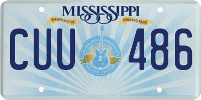 MS license plate CUU486