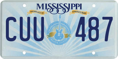 MS license plate CUU487