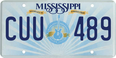 MS license plate CUU489