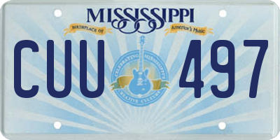 MS license plate CUU497