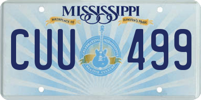 MS license plate CUU499