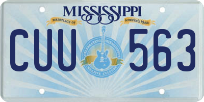 MS license plate CUU563