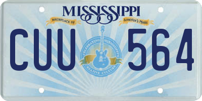 MS license plate CUU564
