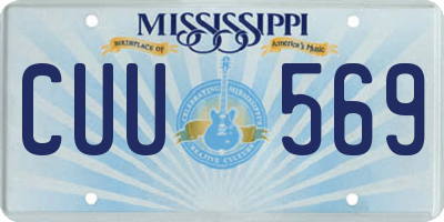 MS license plate CUU569