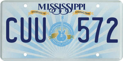 MS license plate CUU572