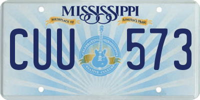 MS license plate CUU573