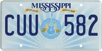 MS license plate CUU582