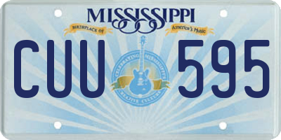 MS license plate CUU595