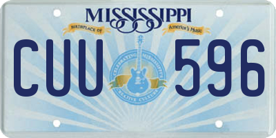 MS license plate CUU596
