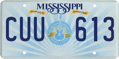 MS license plate CUU613