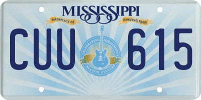 MS license plate CUU615