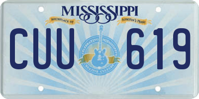 MS license plate CUU619