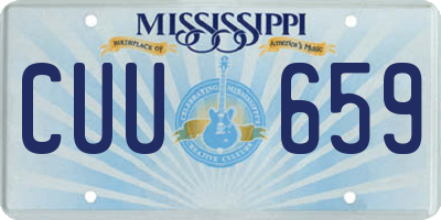 MS license plate CUU659