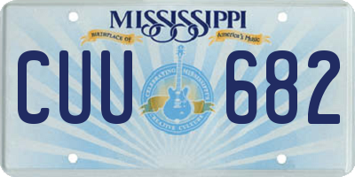 MS license plate CUU682