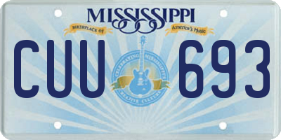 MS license plate CUU693