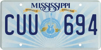 MS license plate CUU694