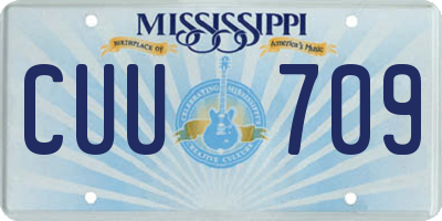 MS license plate CUU709