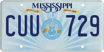 MS license plate CUU729