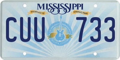MS license plate CUU733