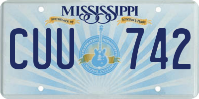 MS license plate CUU742