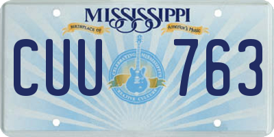 MS license plate CUU763
