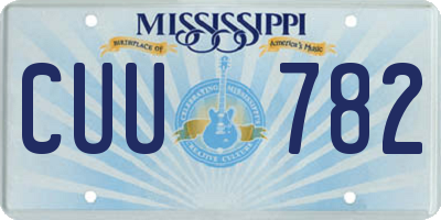 MS license plate CUU782