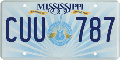 MS license plate CUU787
