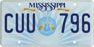 MS license plate CUU796