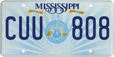 MS license plate CUU808