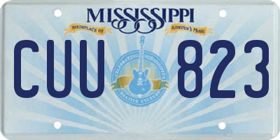 MS license plate CUU823