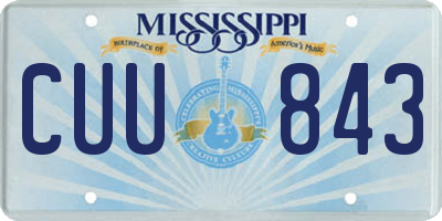 MS license plate CUU843